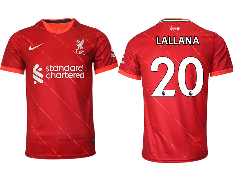 Men 2021-2022 Club Liverpool home aaa version red #20 Soccer Jersey->liverpool jersey->Soccer Club Jersey